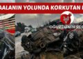 HAVAALANIN YOLUNDA KORKUTAN KAZA