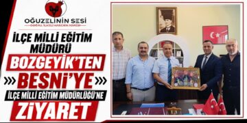 OĞUZELİ İLÇE MİLLÎ EĞİTİM MÜDÜRÜ MUSTAFA BOZGEYİK’TEN BESNİ İLÇE MİLLÎ EĞİTİM MÜDÜRLÜĞÜ’NE ZİYARET
